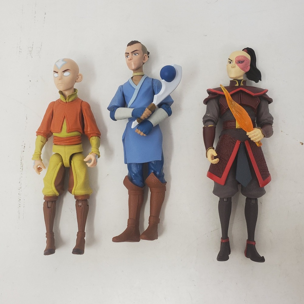 McFarlane Avatar The Last Airbender 5" Action Figure Lot Aang Sokka Zuko 2021